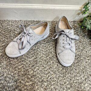 Vionic Keke Lace Up Gray Suede Orthopedic Walking Sneakers Shoe Women’s 7